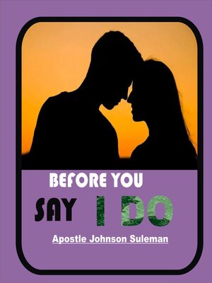 cover image of BEFORE YOU SAY I DO